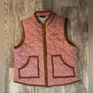 Simply Southern Sherpa lined quilted fleece lined vest size medium